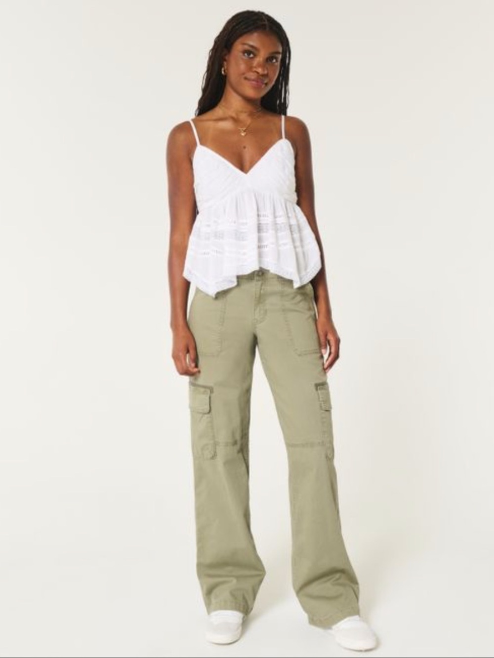 NWT Hollister Low-Rise Baggy Cargo Pants